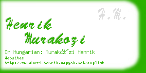 henrik murakozi business card